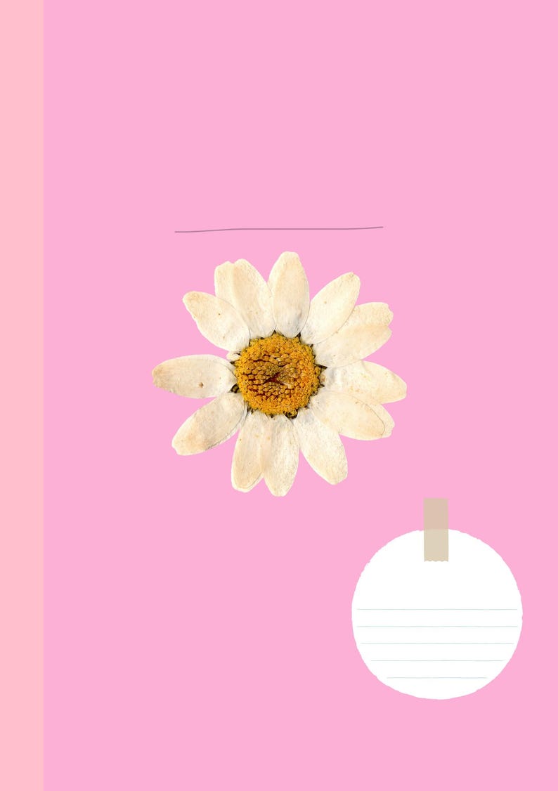 A5 Printable Planner Dividers | Pastel Dried Flower Journal Inserts ...