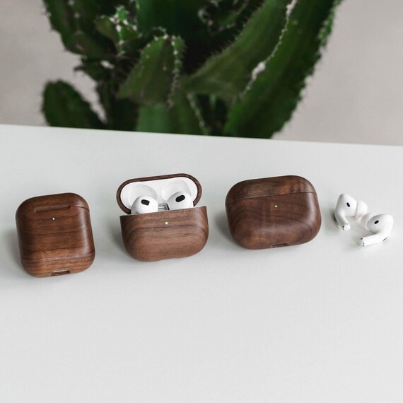 Woodcessories Wooden Airpods Case of Walnut Airpods 1 \u0026 2 | Etsy Australia