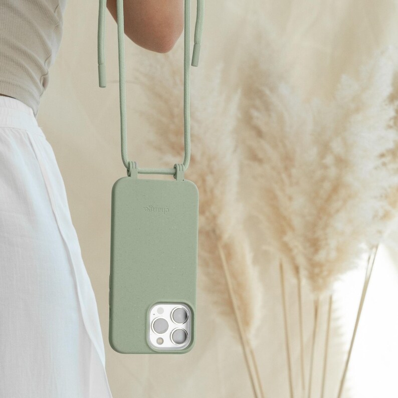 Handyhülle Mit Band Zum Umhängen Iphone Xr Woodcessories 2in1 iPhone Handyhülle mit Band Jade Grün - Etsy.de