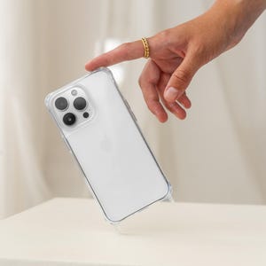 Woodcessories - Change Case, étui de téléphone portable pour iPhone avec œillets - étui transparent à accrocher autour du cou sans chaîne