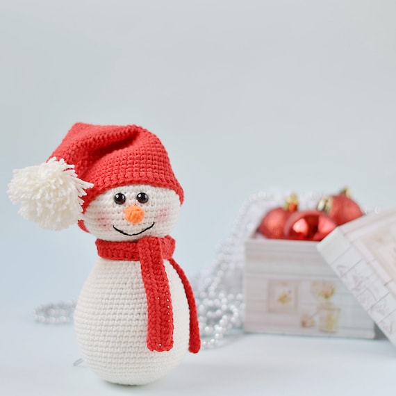 small stuffed snowman