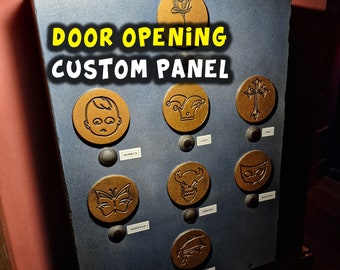 DOOR OPENING MECHANISM | Escape Room prop | Custom door open panel | Terror, Horror Escape Room | Halloween prop