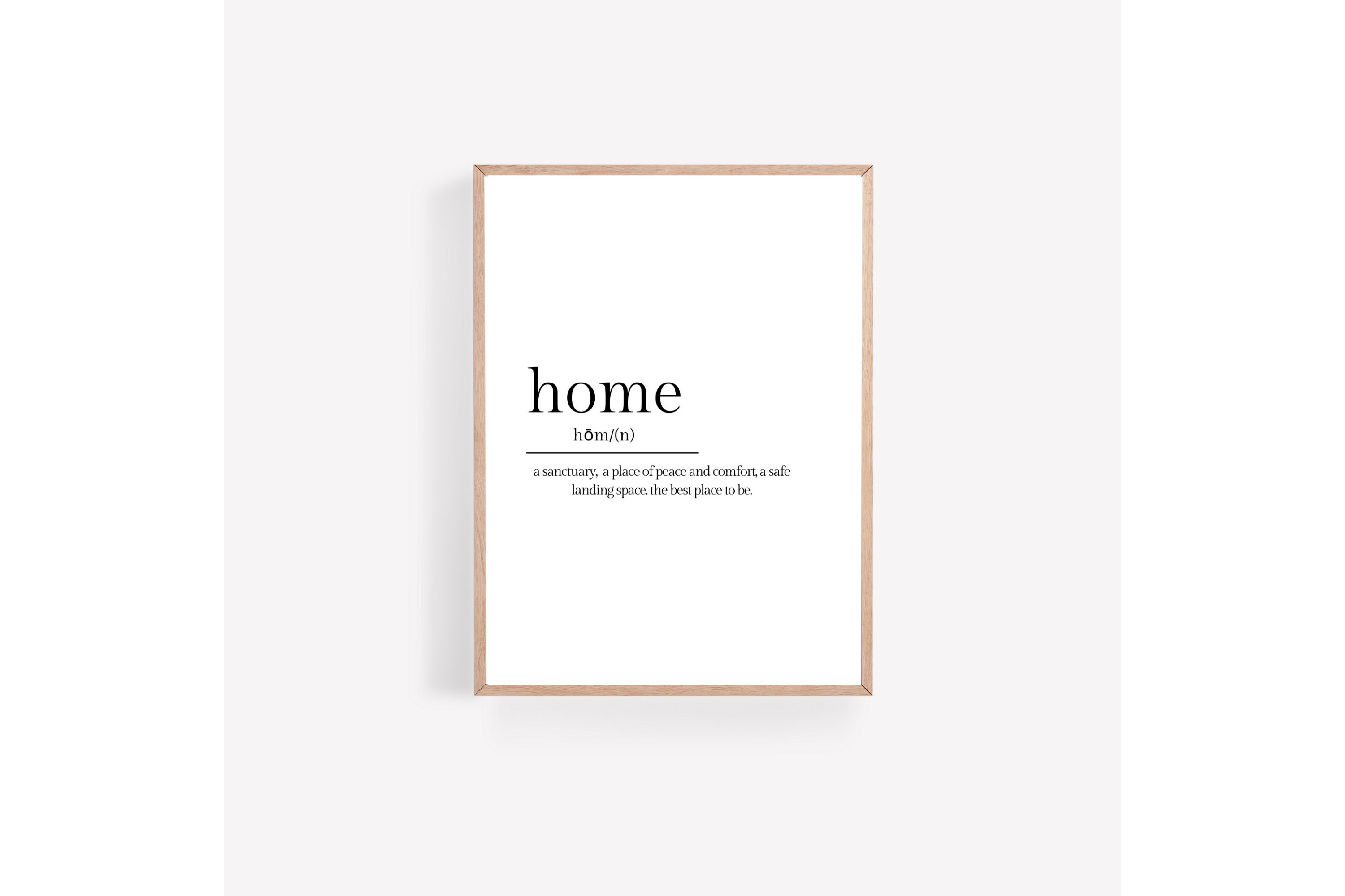 Home Definition Printable, Modern Print, Home Art Decor, Inspirational ...