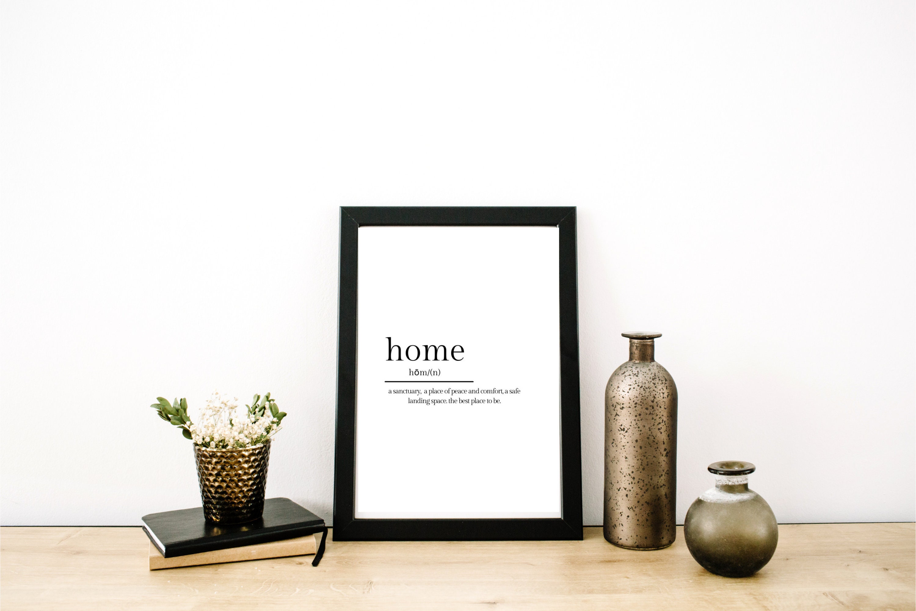 Home Definition Printable, Modern Print, Home Art Decor, Inspirational ...