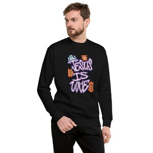 Jesus is Hope Love and Faith Unisex Premium Sweatshirt Jesus sweatshirt