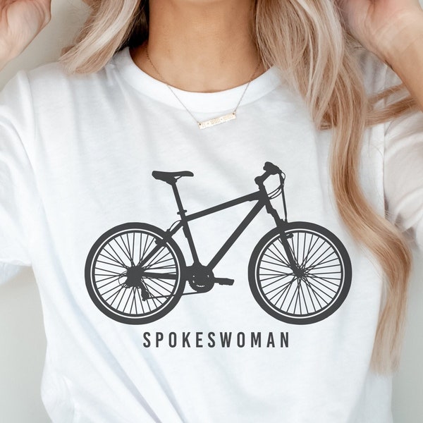 Mountain Bike SVG | Cycling SVG | Spokeswoman, Spokesman t-shirt | Couple shirts | Funny Mountain biking t-shirt | Bicycle silhouette