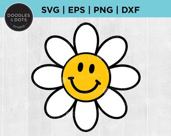 Waving Smiley Face Flower Waving Daisy 