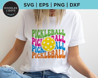 Pickleball svg, Trendy Pickleball svg, Pickleball sublimation design, Pickleball cut file for Cricut, Pickleball Lover svg, Pickleball shirt