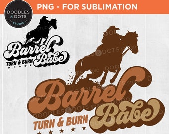 Barrel Racing Cowgirl SVG PNG: Western Horse Silhouette (Digital Download)