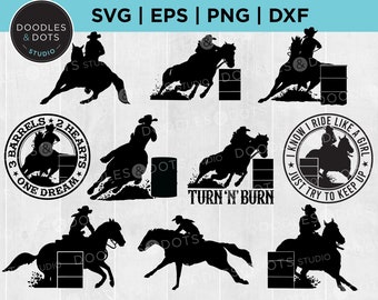 Barrel Racing svg, Barrel Racer BUNDLE svg, Rodeo Mom, Texas Cowgirl svg, Rodeo SVG, Quarter Horse svg, Rodeo Cowgirl svg bundle for Cricut