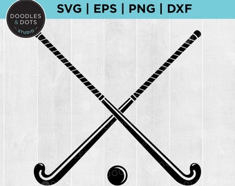 Field hockey svg, Crossed Field Hockey sticks and ball, Field Hockey clipart, Sports clipart, Field Hockey shirt, Digital download svg png
