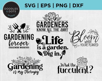 Gardening svg bundle, Garden svg, Gardening Saying clipart, Funny Garden Quotes, Gardener Gift Ideas, Love Gardening Shirt svg png download
