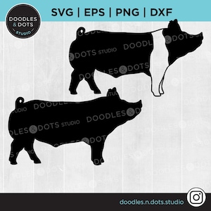 Mostra maiale SVG / Maiale SVG / Mostra Stock SVG / Bestiame svg / Hog Farm mostra animali / Maiale, sagome di scrofa / Fiera della contea / Mostra fiera statale