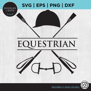 Equestrian SVG | Horse Crest SVG | Horse lover t-shirt  | Equestrian Christmas gift idea | Horse show t-shirt or car decal SVG | Horse logo