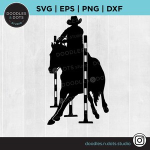 Gymkhana svg, Pole Bending svg, Pole Bender svg, Rodeo svg, American Quarter Horse, Horse svg, Western Horse pole bending digital download