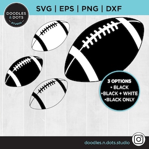 Voetbal SVG, voetbal silhouet, voetbal PNG, voetbal gesneden bestanden, gelaagde eenvoudige voetbal gesneden bestand voor Cricut, silhouet, cameo downloaden