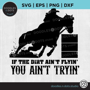Barrel Racing SVG | Barrel Racing Mom svg | Texas Cowgirl svg | Rodeo SVG | Barrel Racer svg | Quarter Horse, Western Horse silhouet svg