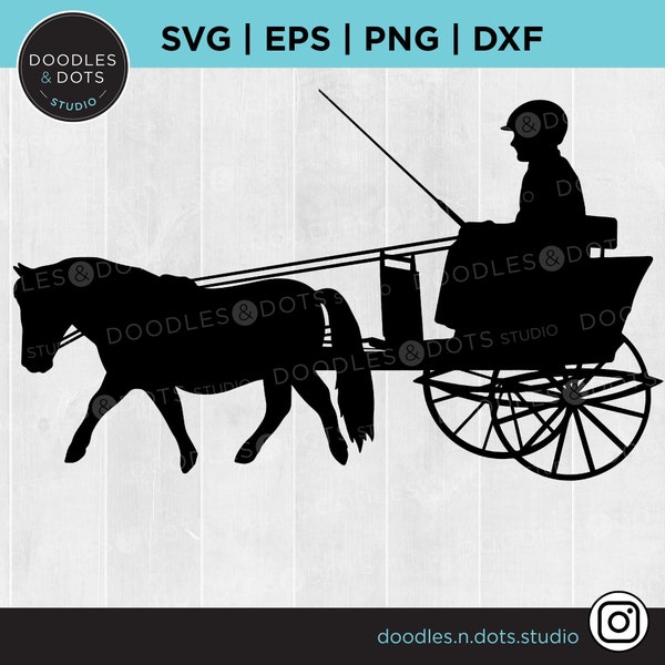 Cheval miniature SVG | Mini Cheval SVG | Mini cheval tirant la charrette à poney | Fichier de coupe de poney pour cricut | Race de chevaux SVG | Falabella Cheval svg png