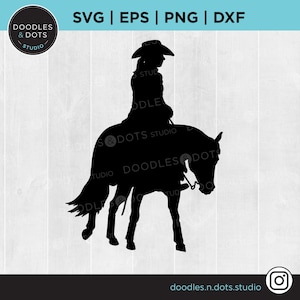 Cowgirl svg, Western Pferd svg, Reining Pferd Clipart, Rodeo Pferd svg für Cricut, Quarter Pferd png, Pferd und Reiter bei Westernpferdeshow