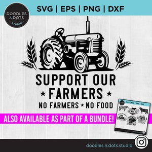 Aucun agriculteur sans nourriture svg, sticker svg agriculteur pour Cricut, chemise manger local, svg éleveur américain, sweat agriculteur, téléchargement de la ferme à la fourchette
