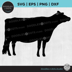 Jersey Cow SVG | Vache SVG | | d’exposition bovine Fichier de coupe de vache laitière pour Cricut | | des foires nationales Vache laitière SVG | | d’élevage Holstein Afficher le vecteur Vache