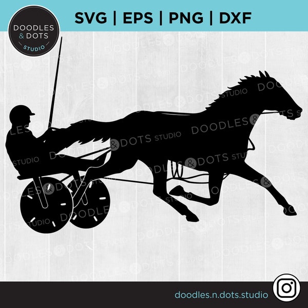 Standardbred svg | Harness horse racing SVG | Trotting horse pulling sulky, Horse racing driver and horse | Harness Horse SVG, trotting race