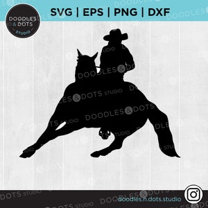 バレル レーサー SVG | バレル レース クリップアート | テキサス SVG | ウエスタン ロデオ イベント | アメリカン クォーター ホース | 女性とウエスタン ホースのシルエット SVG
