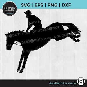 Eventing SVG / Cross Country SVG / Evento combinado de caballos y jinetes / Evento de 3 días PNG / salto de silueta de caballo x país / Cliparte de caballo