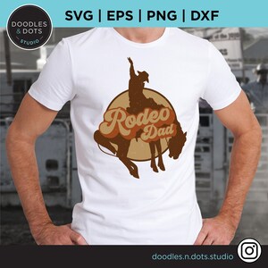 Rodeo SVG, Western svg, Rodeo Dad sublimation design for shirt, Cowboy Dad, Western Dad shirt PNG, Texas Rodeo Png, Bronc rider png