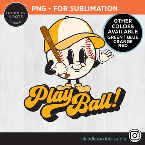 Play Ball png, Take Me Out to the Ballgame png, Baseball Sublimation design transfer, Baseball png, Panthers baseball, Lions baseball mascotte