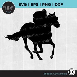 Volbloed SVG, Renpaard SVG, Paardenrennen SVG, Paard en Jockey clipart, Galopperend paard snijvijl, Rennend paard, Derby Paardenrace svg