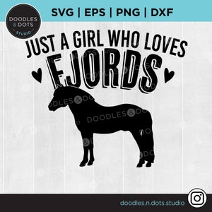 Fjordenpaard SVG, | Love Fjord Horses, Fjord svg cut file voor Cricut, Noorse Fjord t-shirt, Fjord instant download voor t-shirts of hoeden