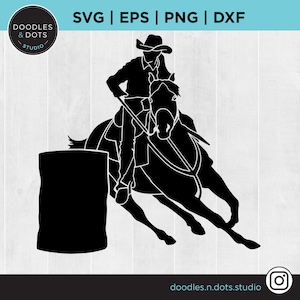 Barrel Racing SVG, Rodeo SVG, Barrel Racer SVG voor Cricut, Barrel Racer Mom, Barrel Racing shirt SVG, Rodeo Mama, Quarter Horse SVG downloaden