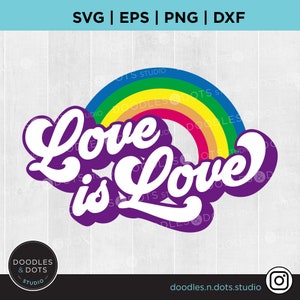 Gay Pride svg, Love is Love svg, Mois de la fierté, LGBTQ Cut File, LGBT Sublimation, Rainbow Love, LGBTQIA2+, Acceptation, Pride Sublimation