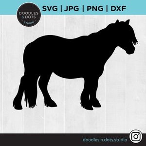 Shetland Pony SVG: Miniature Horse Silhouette Cut File (Digital Download)