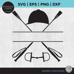 Pferd Split Monogramm SVG | Pferd Splitname | Pferd SVG | Pferdesport Weihnachtsschmuck SVG | Pferdesport Briefpapier, Auto Aufkleber
