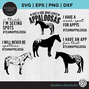 Appaloosa Pferd, Appy Horse, Appaloosa svg Bundle für Cricut, #TeamAppaloosa, Appaloosa Horse Sprüche, Appaloosa Clipart png download