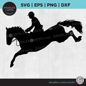 Reiter Svg, Springendes Pferd Svg, Springendes Pferd SVG, Springen SVG für Cricut, Eventing Svg, Pferd und Reiter Silhouette, Hunter Jumper Clipart download