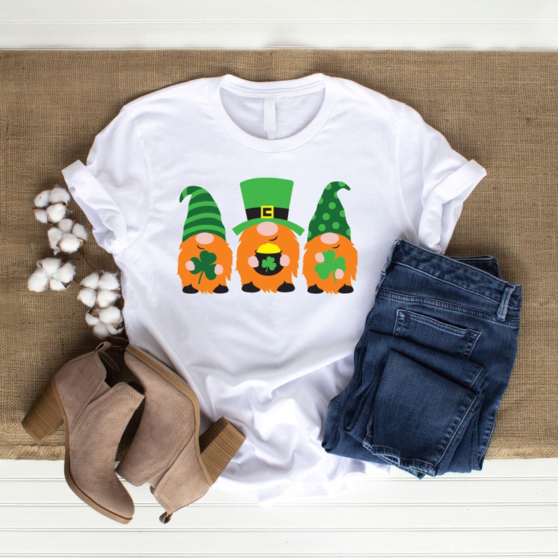 DXF Cameo Sublimation Vector clip art SVG Cut File Commercial use Instant Download St Patrick/'s Day Gnomes