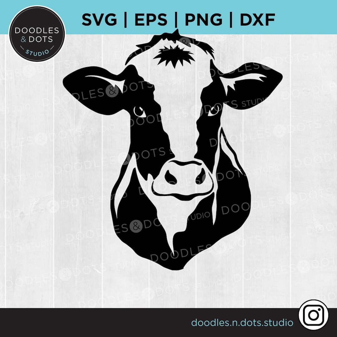 Holstein SVG Cow Head SVG Dairy Cow Cut File for Cricut Holstein Head Svg Milk  Cow SVG Black and White Dairy Cow Vector File - Etsy New Zealand