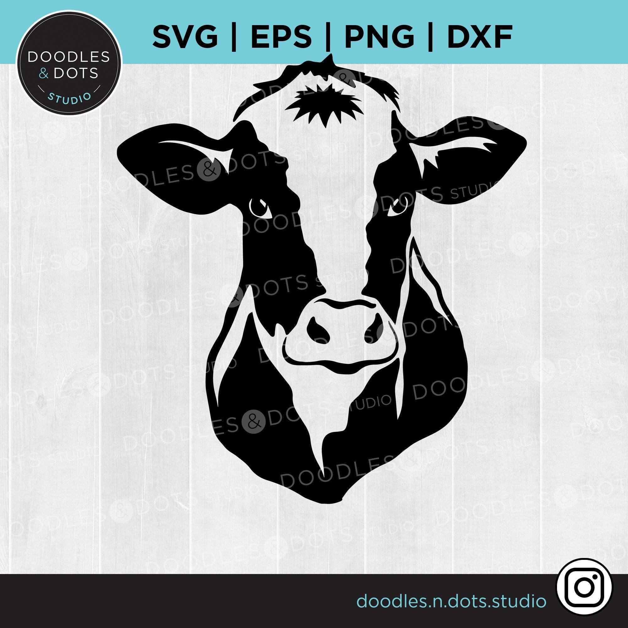 Holstein SVG Cow Face SVG Dairy Cow Cut File for Cricut Etsy Australia