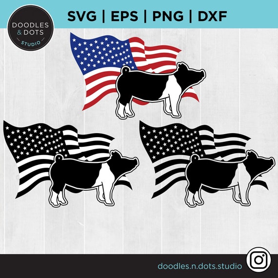 Show Pig svg, Pig svg, Show Pig Silhouette svg, Stockshow svg, Livestock svg, Hog Farm, Show Stock svg, American Show Pig svg for Cricut