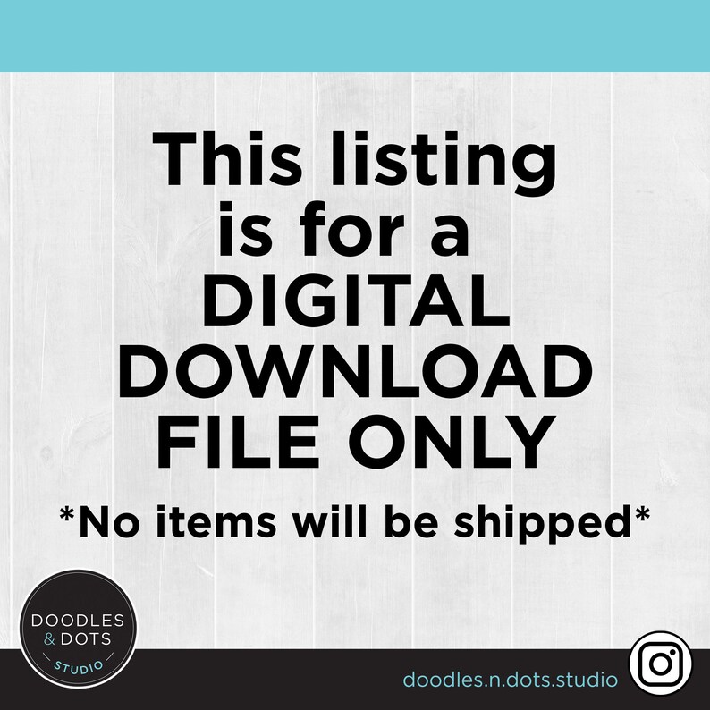 K&ouml;nnte beinhalten: Ein Hinweis auf einen digitalen Download-Datei, mit dem Text "This listing is for a DIGITAL DOWNLOAD FILE ONLY *No items will be shipped*" auf einem wei&szlig;en Holz-Hintergrund.