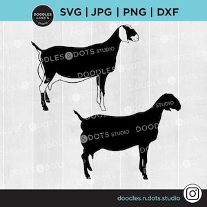 Dairy Goat svg, Show Goat svg, Nubian Goat Doe, Goat clipart, Stock Show Goat svg, Livestock clipart, State fair svg, Livestock Show svg,