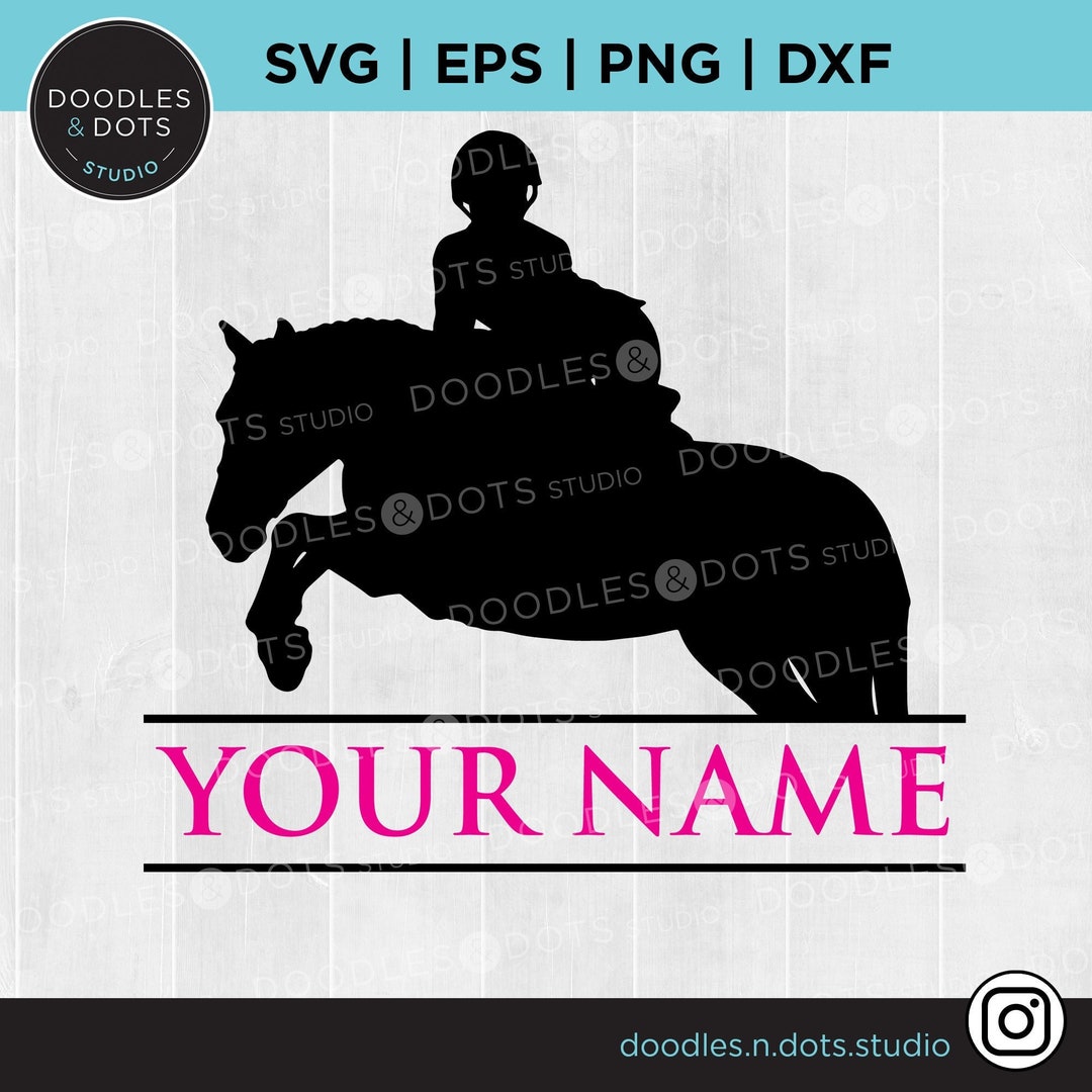 Equestrian Monogram SVG, Hunter Split Monogram, Horse SVG, Horse Show