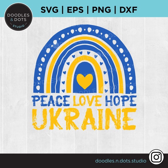 Pray for Ukraine SVG Ukraine Svg Support Ukraine SVG Peace Etsy