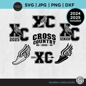 Pacote SVG de Cross Country, XC svg, Esporte svg, Corrida de Cross Country clipart, Sapato com asas svg, Sapato com asas svg, Corredor de Cross Country svg