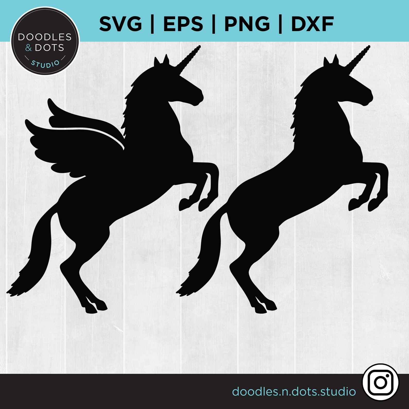 Geflügeltes Einhorn SVG Einhorn Umriss svg Fliegendes | Etsy