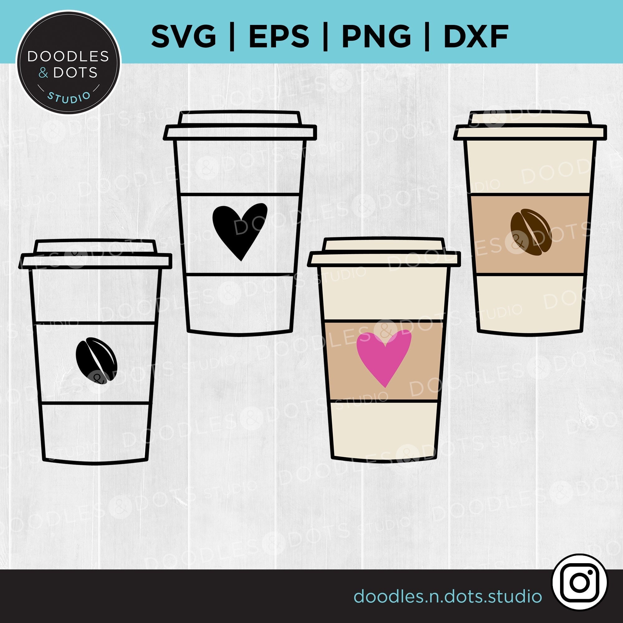 Coffee Cup Svg Coffee to Go Svg Coffee Cup Cut File Coffee | Etsy