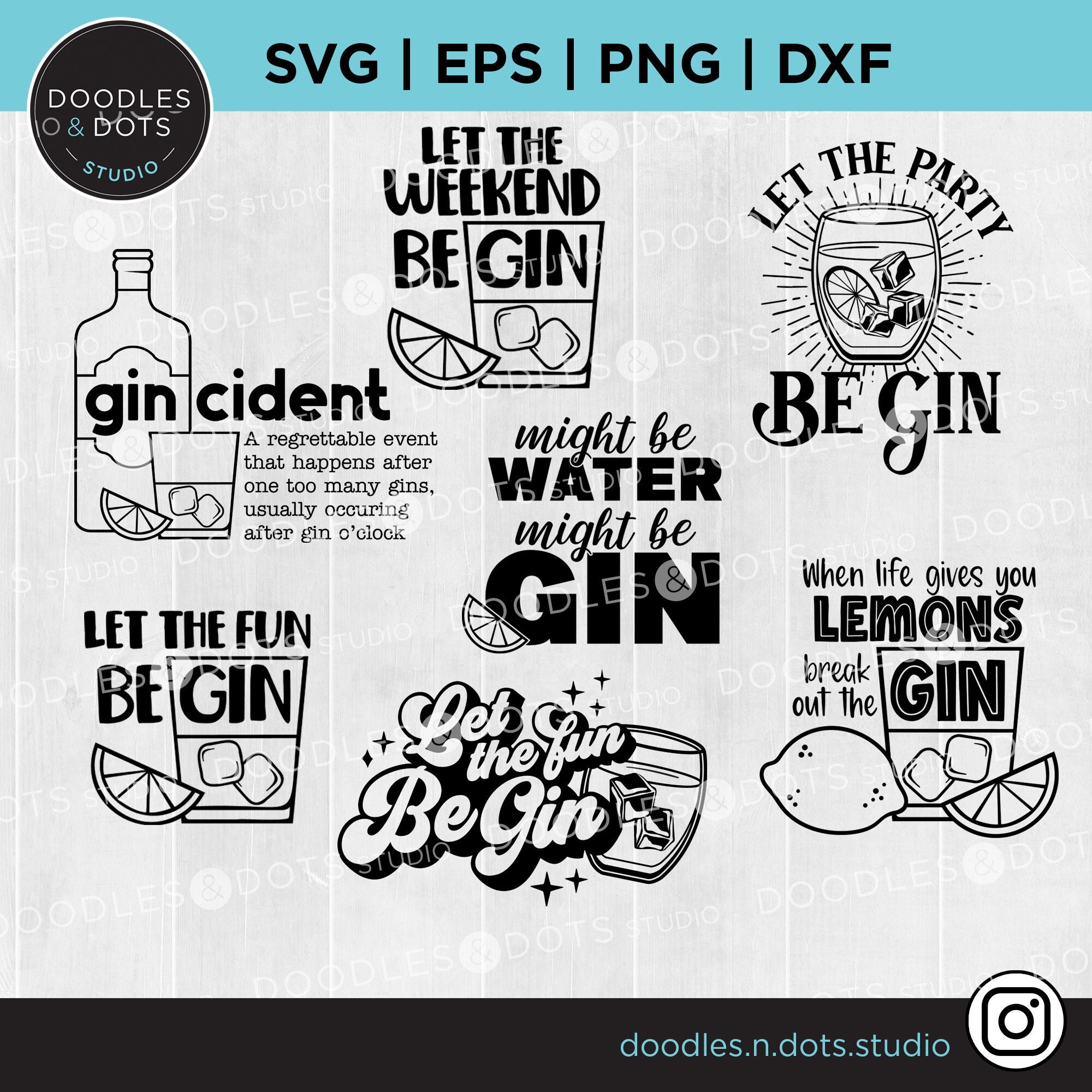 Gin SVG Bundle Gin Svg Gin Saying SVG Gin Bar Sign SVG Etsy Australia